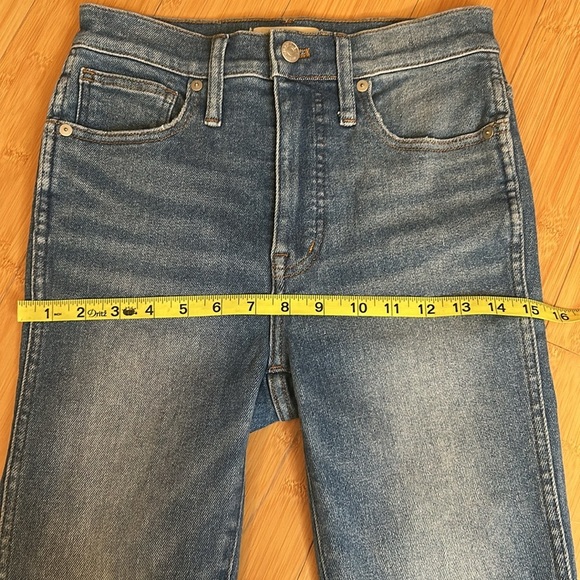 Madewell 10” High Rise Skinny Crop Denim Jeans size 25 NWOT - Picture 8 of 11